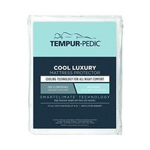 650314 TempurPedic Cool Luxury Fitted Mattress Protector – and Comfortable Knit Waterproof to Protec