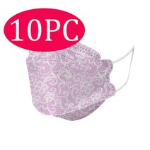KN95 Masqu 10pcs 염료 위장 FFP2 CE Facemask 덴탈마스크, 기본, T23-W-10pcs