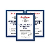 [3통] 닥터브라이언 뉴질랜드 초록입홍합오일 25000(60캡슐)(총6개월분)/ 그린머슬, 3통, 60캡슐