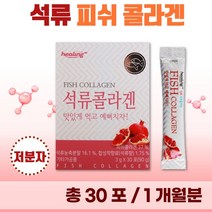 타먹는 저분자 석류 피쉬 콜라겐 분말 30포 1개월분 . 젤텍사 피쉬콜라겐 어린 콜라겐 1000 달톤 여성 중년 미인 미녀 20대 30대 콜라젠 피시 어류 천연 석류즙, 1통(30포), 90g, 1개
