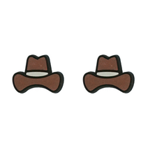 자비츠 크록 장식 악세사리 참 세트2Pcs 카우보이 악어 매력 구두 근육 모자 액세서리 Jibz 장식에 대 한