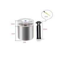 요리 주방 용품 스테인레스 스틸 음식 보관 용기 진공 커피콩, 1000ml