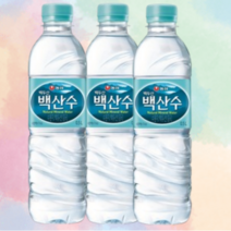 백산수 500ml 20개 40개 60개 80개 무라벨 유라벨 에코 랜덤 가정배달 먹는, 39개
