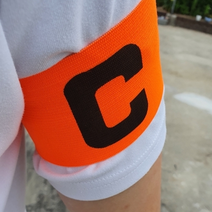 주장 완장 암밴드 오렌지 벨크로 찍찍이 캡틴 축구 스포츠 용품