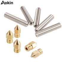 Anet A8 및 MK8 Makerbot Reprap 3D 프린터 용 5pcs 30MM 길이 압출기 1.75mm 튜브 0.4 황동 노즐 인쇄 헤드, nozzler and throat
