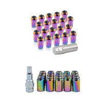 제로몰 자동차 락너트 삼성차 전용 M12 x 1.25 티탄 색상 20개 1세트 스페셜키 포함, 7각너트 티탄+스페셜키