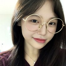 오버사이즈 152 size 레트로 골드 실버 블랙 원형 메탈 안경테