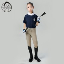 승마바지 초슬림 고탄 승마복 0, 140, 카키색 옷감