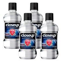 클로즈업 액티브 페퍼민트향 마우스워시, 250ml, 4개