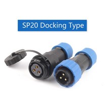 커넥터SP20 IP68 팔꿈치 방수 커넥터 스트레이트 플러그 소켓 남성 여성 1/2/3/4/5/6/7/9/10/12/14 핀 와이, 01 Straight Nut_10 12P