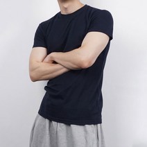 남자머슬핏반팔 분또 쿨티셔츠 안비치는흰티 소라색 하늘색 10컬러