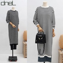 드넬(dneL) [드넬]마린줄지니트원피스DHO13259A