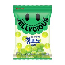 롯데제과 젤리셔스 청포도 72g, 32개