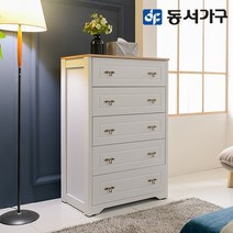 동서가구 피츠 카라 800 5단 서랍장 PAP006, 오크화이트, 단품