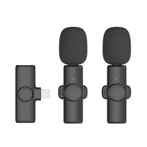 스마트폰용 무선 핀마이크 세트 2.4G 20m 전송 녹음 마이크, c타입