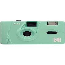 일본직발송 2. KODAK (KODAK) M35 35MM 필름 카메라 (민트 그린) 고정 초점 방식 재사용 가능 플래시 내장, One Size, 민트 그린, 민트 그린, 1개