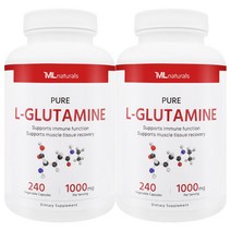 [미국번개배송] 착한명품 마이라이프 내추럴스 L-글루타민 1000mg 240정 2병