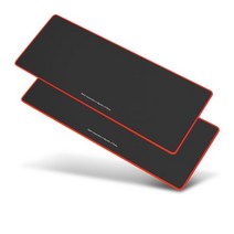 요이치 게이밍 마우스 장패드 800 x 300 x 3 mm, 블랙 + 레드, 2개