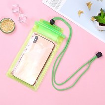 SUP 서핑 보드 범용 방수 가방 낚시 스탠드 업 패들 보드 투명 휴대폰 케이스 수중 비디오 보호, green