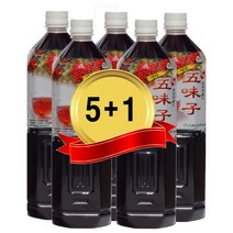 프리미엄 청정지역 에서 자란 오미자!! 대용량( ( 5+1=6병 ) 당일발송!!, 1500ml