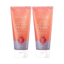 어라운드미 내추럴 비타 퍼퓸 바디스크럽 피치향, 200ml × 2개
