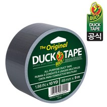 덕 테이프 오리지널 강력접착 덕트테이프 그레이 48mm x 9m, 5개