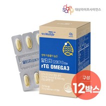 대상웰라이프 마이뉴트리션 알티지 오메가3 x12박스, 상세설명 참조, 없음
