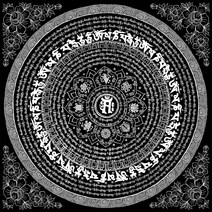 만다라 diy 페인팅 컬링북 취미 명상 불교 종교 그림 만들기 재료 세트 선물 인테리어, A타입순흑백