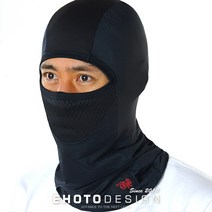 이호토 겨울 풀페이스바라클라바 프로 김서림방지 방한 오토바이 바이크 스키 보드, 블랙