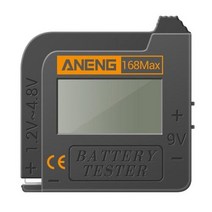 ANENG 168Max 디지털 리튬 배터리 용량 테스터 범용 테스트 체크 무늬 부하 분석기 디스플레이 AAA AA 버튼 셀 확인, [01] 1pc