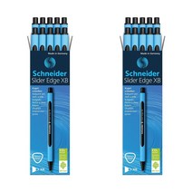 Schneider 슈나이더 슬라이더 엣지 XB 볼펜 검정 10입 (2개) Slider Edge XB Ballpoint Pen BLACK