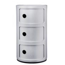 Kartell 카르텔 수납장 콤포니빌리3단 실버