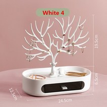 진열대 정리 수납 우리는 Antlers 나무 산호 보석 귀걸이 목걸이 반지 팔찌 쥬얼리 케이스 및 디스플레이 스탠드 트레이 트리 스토리지 선물, [19] S