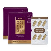 GNM 여성 갱년기에 회화나무열매 / 대두이소플라본 뼈건강 비타민D 셀레늄, 60정, 2박스