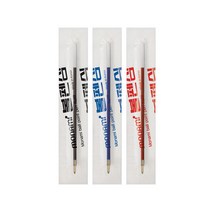 모나미 영심 볼펜 1자루 리필 빨강, 30개