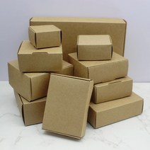 크라프트박스5Pcs 스퀘어 화이트/크래프트/블랙 포장 상자 웨딩 파티 부탁 용품 수제 비누 초콜릿 비행기, 01 kraft_01 4x4x2.5cm