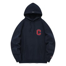 커버낫 후드티 펠트 C 로고 기모 후디 블랙