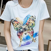 Joyce shop 오래달리기 미드나잇 여성 봄 여름 반팔티 반팔티셔츠 빅사이즈 V넥 브이넥 반소매 기본 여자 코튼 면 의류 티 티셔츠 라운드 레터링 나염 린넨 반팔