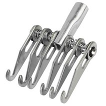 자동차판금공구 자동차 덴트 풀러 6 클로 16mm 나사 슬라이드 해머 수리 도구 스폿 용접 판금 키트 액세, 01 Silver