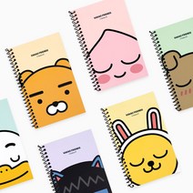 카카오프렌즈 원링 좌철 수첩, 무지