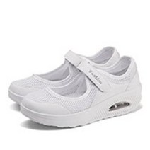 여성 스판 밴딩 캐주얼 데일리 슬립온 에어쿠션 메쉬 초경량 운동화 스니커즈 로퍼