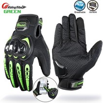 남자 여자 오토바이 장갑 전체 손가락 승마 모토 여름 겨울 크로스 양피 가죽 모터사이클, M, MCS17 그린