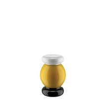알레시 Alessi MP0210 너도밤나무 소금 후추 및 향신료 그라인더 100 밸류 컬렉션 화이트 블랙 옐로우
