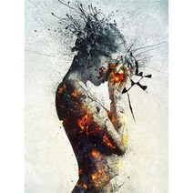 SDOYUNO 숫자로 색칠 여자 그림 거실 홈 장식 페인트 초상화 손으로 그린 선물, 60x75cm no frame, [05] 998412