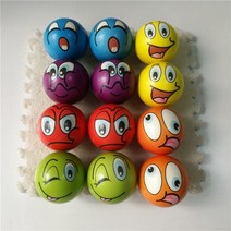어린이 소프트 축구 농구 야구 테니스 장난감 거품 고무 스퀴즈 공 스트레스 방지 6.3cm 12 개, 12pcs random color6