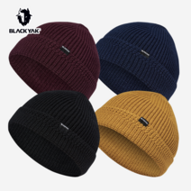 블랙야크 남녀공용 비니 등산모자 피셔맨비니 2BYHTF2919 니트 겨울 숏비니, NAVY