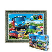 퍼즐피플 타요 직소퍼즐 모음, 꼬마버스 타요 놀이동산 100피스 액자포함(엔틱그린), 100p