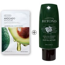 더페이스샵 갈아만든 마스크시트 아보카도 (힐링포스 스캘프 엑스폴리에이터 100ml 증정)
