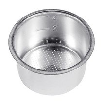 드롱기 커피머신 호환 EC680EC685 에스프레소 기기 부품 4 용 커피 바텀리스 포터필터 5mm 컵 필터 교체 바, 01 라이트 그레이