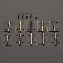 부자재 가구 침대 의자 30Pcs 미니 골동품 청동 경첩 광장 찬장 문 나무 캐비닛 서랍 보석 상자 가구 하드, 01 Antique Bronze